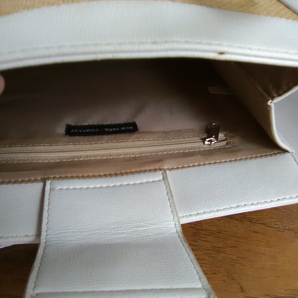 New York Jones & Company Color White/Gold /Shoulder /Hand Bag - Picture 8 of 14
